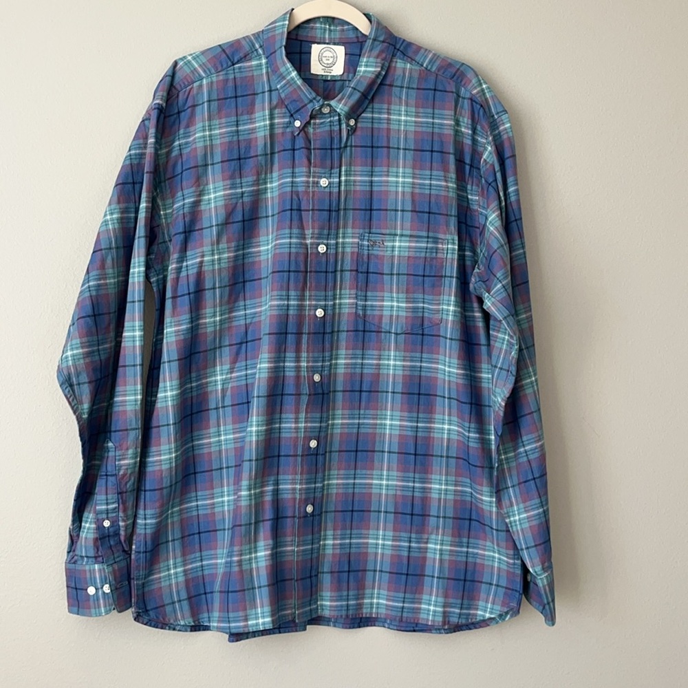 Coastal Cotton Clothing Plaid‎ Shirt / SZ XL